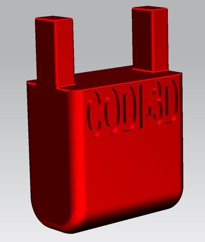 supporto modulare h=25mm per CNC morsetto modulare da tavola (d. 6mm.) rev.003 -