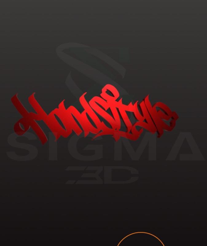 graffiti tag handstyle key ring