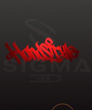 graffiti tag handstyle key ring