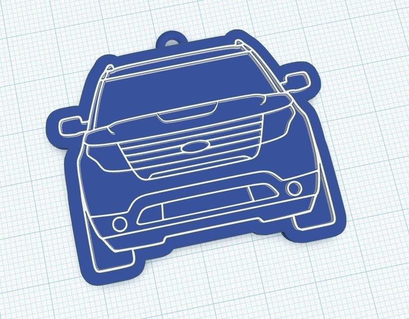 Ford Explorer Front Keychain : Keychain