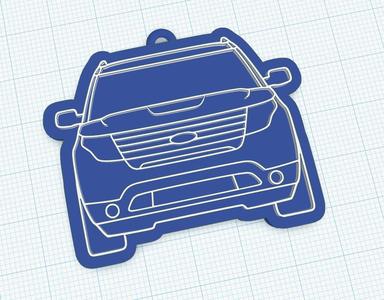 Ford Explorer Front Keychain : Keychain