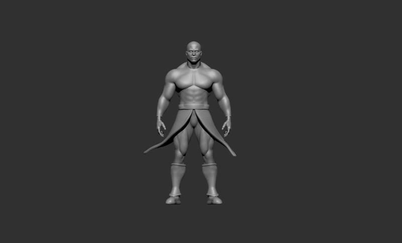 Realistic Gym Male 3D model
