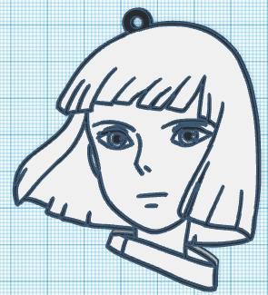 Key ring or pendant Haku (Chihiro)