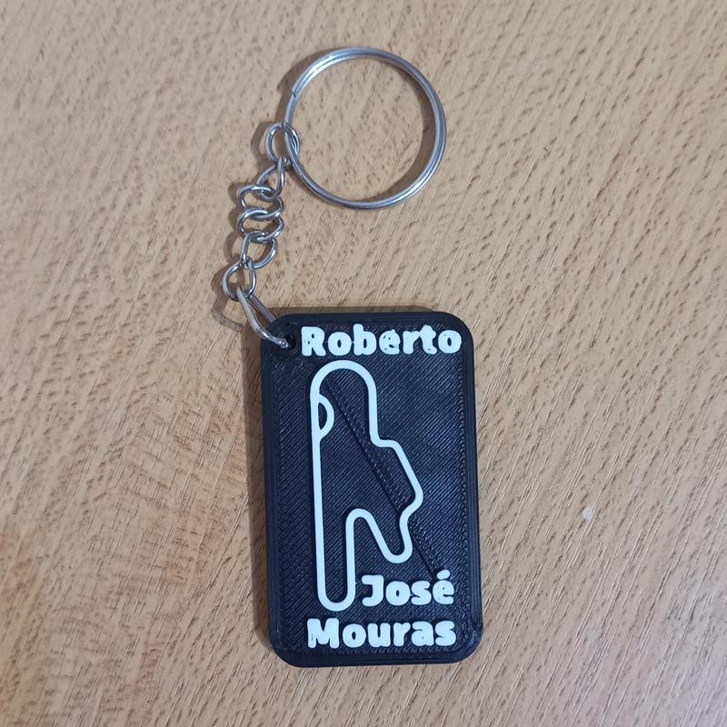 Roberto José Mouras Circuit Key Ring