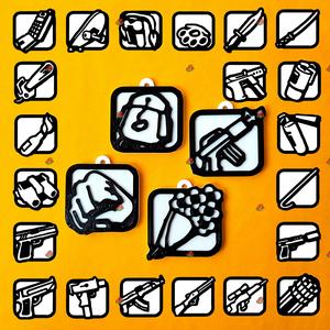 GTA San Andreas Weapon Keychains Pack 25