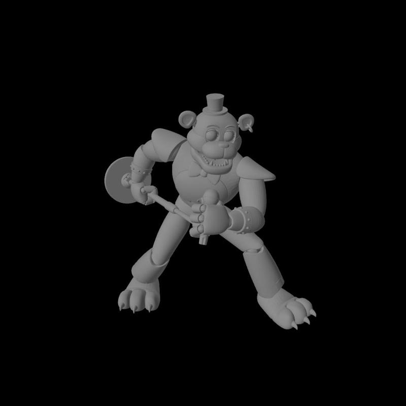 FNAF / Five Nights at Freddy's Glamrock Freddy Figurine 9