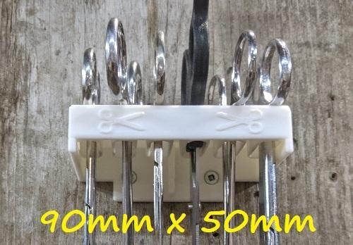 Six Small Scissors Forceps Holder Wall Mount