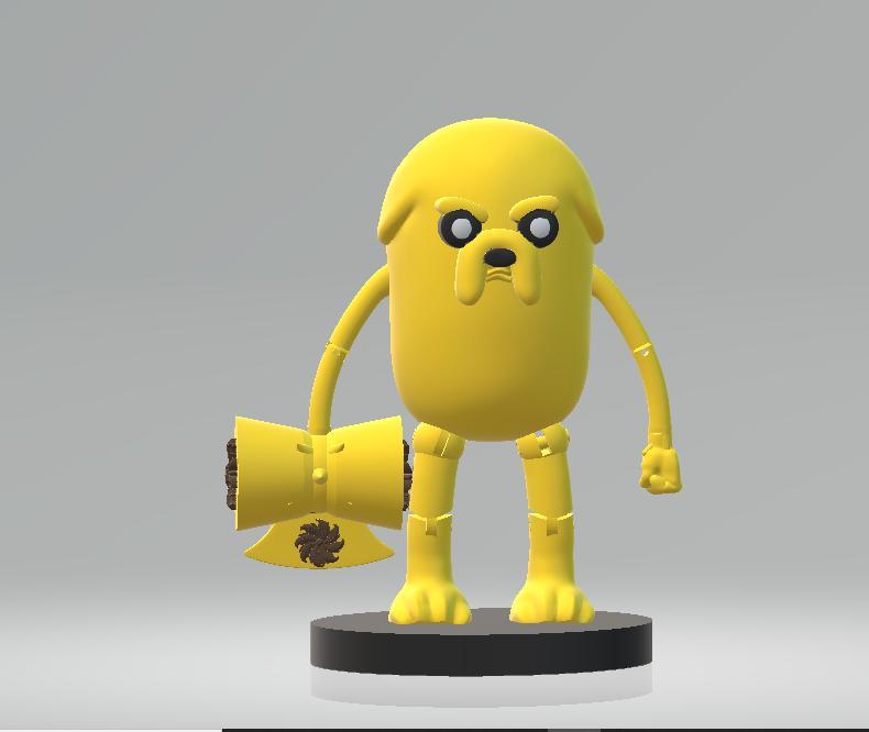 ANGRY JAKE THE DOG TOY 3D PRINTABLE MODEL