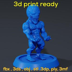 Venom carnage chibi mobile stand  print ready