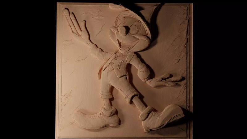 Jiminy Cricket Pinocchio CNC 3d Print High Relief Sand Casting