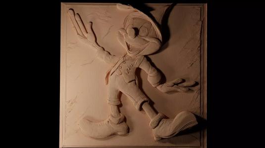 Jiminy Cricket Pinocchio CNC 3d Print High Relief Sand Casting