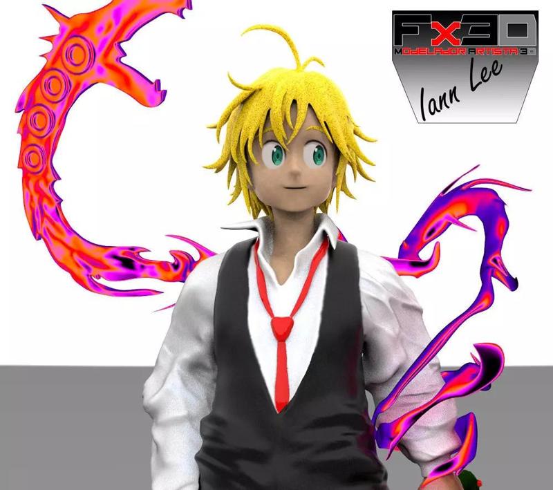 MELIODAS SIETE PECADOS CAPITALES 3D THE SEVEN DEADLY SINS