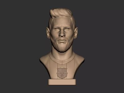 Lionel Messi 3d bust for printing 3D print model
