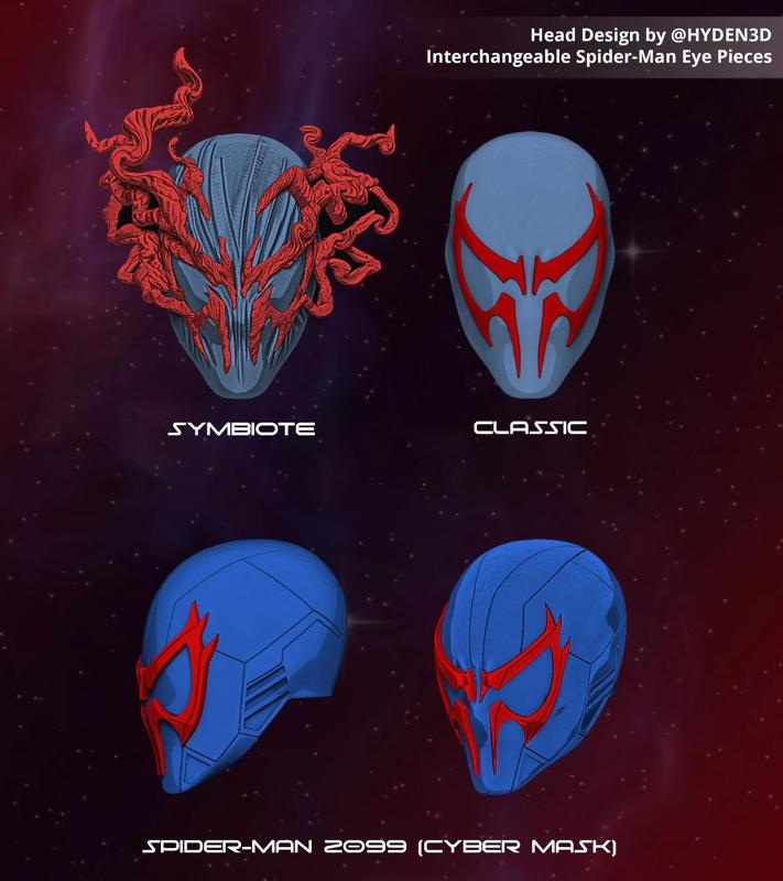 SPIDERMAN 2099 SHF HEAD COMBO 3 HEAD