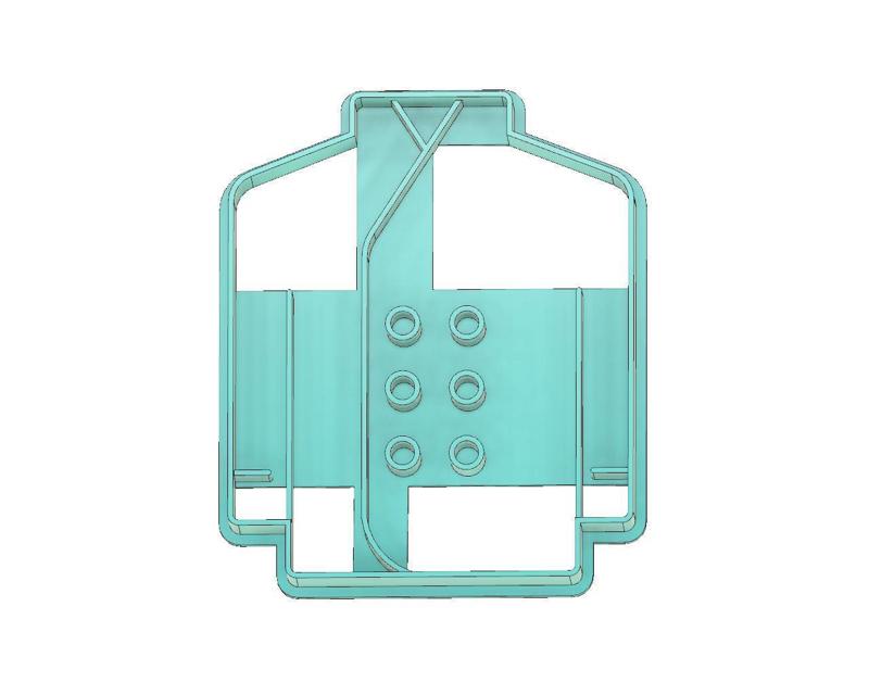 CHEF COAT COOKIE CUTTER, CHEF COOKIE CUTTER, KITCHEN COOKIE CUTTER, CHEF, COOKING, KITCHEN, CHEF COAT