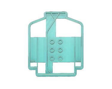 CHEF COAT COOKIE CUTTER, CHEF COOKIE CUTTER, KITCHEN COOKIE CUTTER, CHEF, COOKING, KITCHEN, CHEF COAT