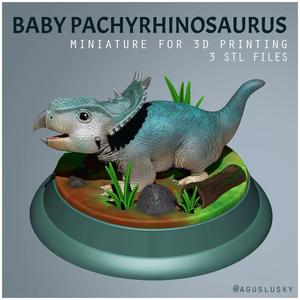 Baby Dinosaur Pachyrhinosaurus for 3D Printing