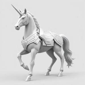 Warrior Unicorn – 3D Model of a Mythical Fighter