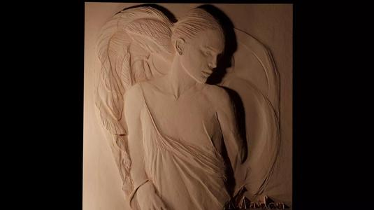 Natalie Portman CNC 3d Print High Relief Sand Casting