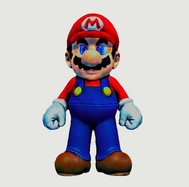 MARIO- Mario Bros 3D Silhouette