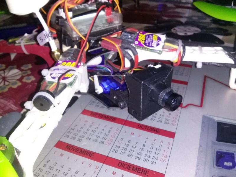 Pitch gimbal F330 quadcopter