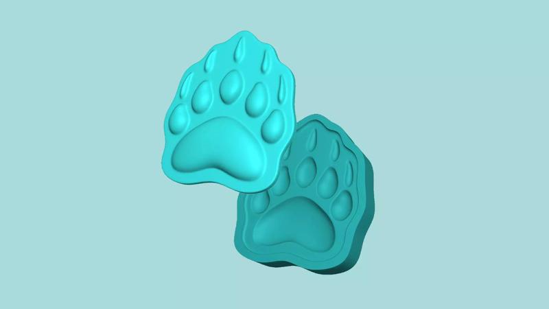 Bear Footstep - Silicone Mold - Template