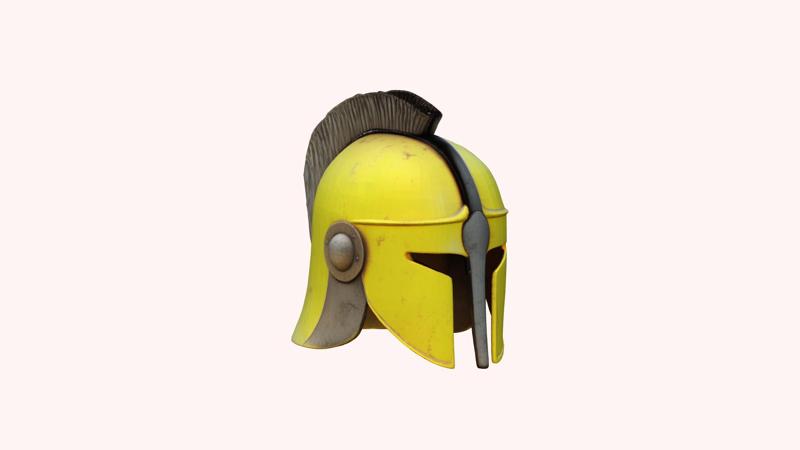 Gold Spartan Helmet