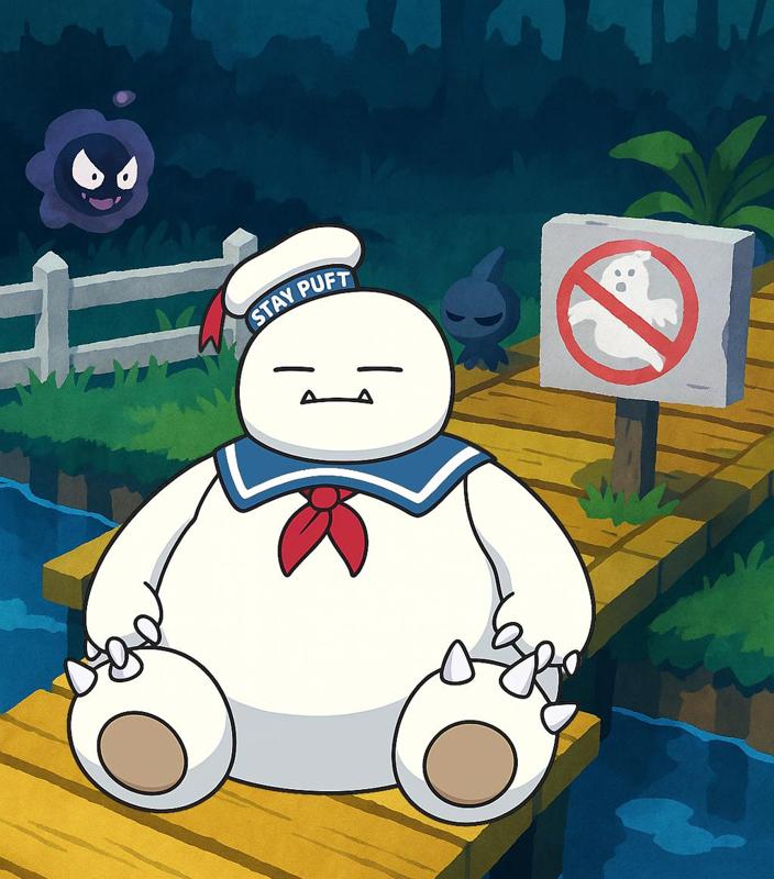 Staylax (Stay Puft/Snorlax Mashup)