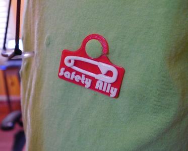 Safety Pin Ally Button