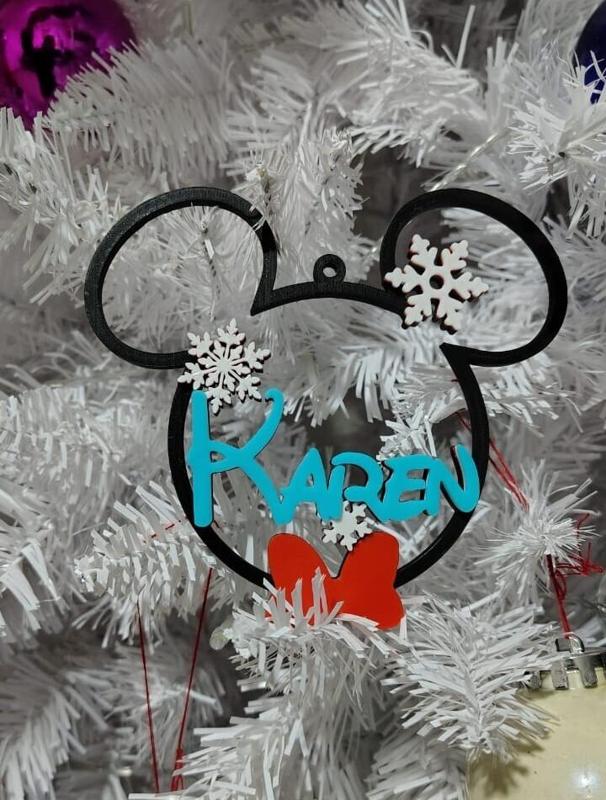 Mickey Mouse Christmas Spheres (Karen)