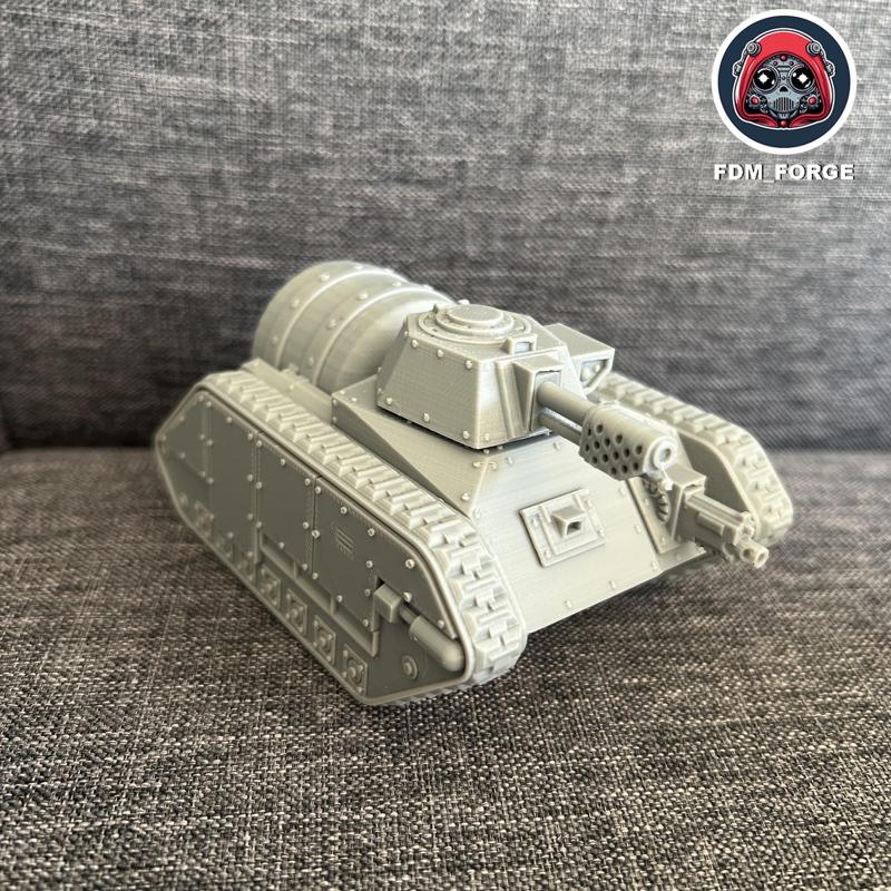 FDMHOUND heavy flamethrower tank for Grimdark Future Human Defence Force [FDM FRIENDLY-SUPPORTLESS]
