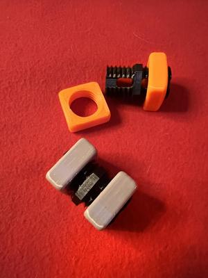 Clothesline wire clamps