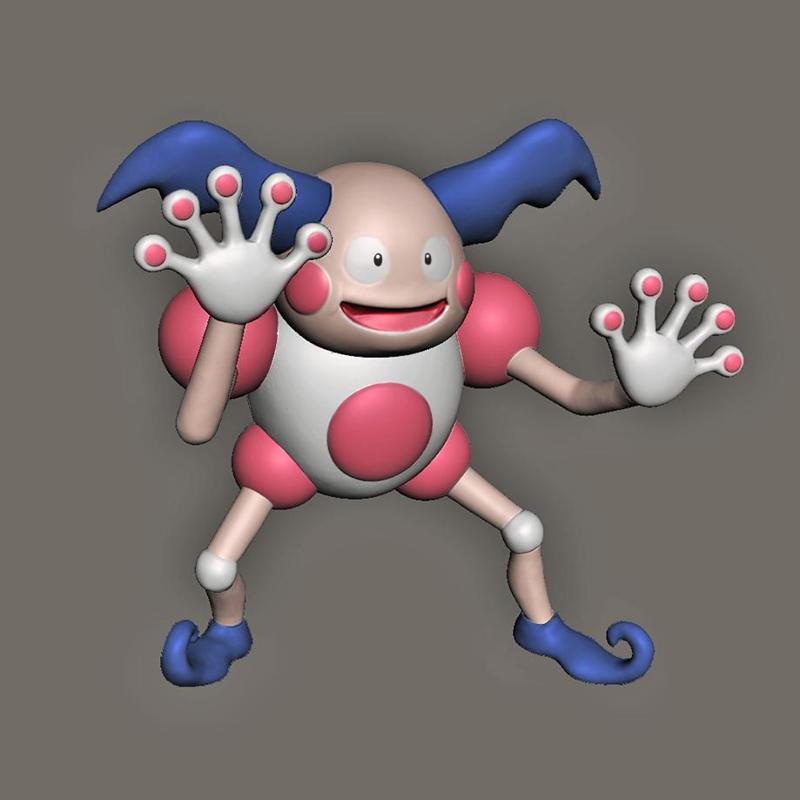 MR. MIME POKEMON FANART MODEL