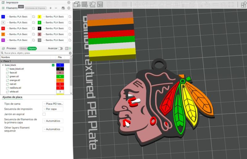 NHL chicago blackhawks keychain shield color printable