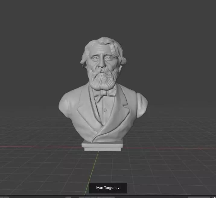 Russian Classics Writers 3D Model Collection