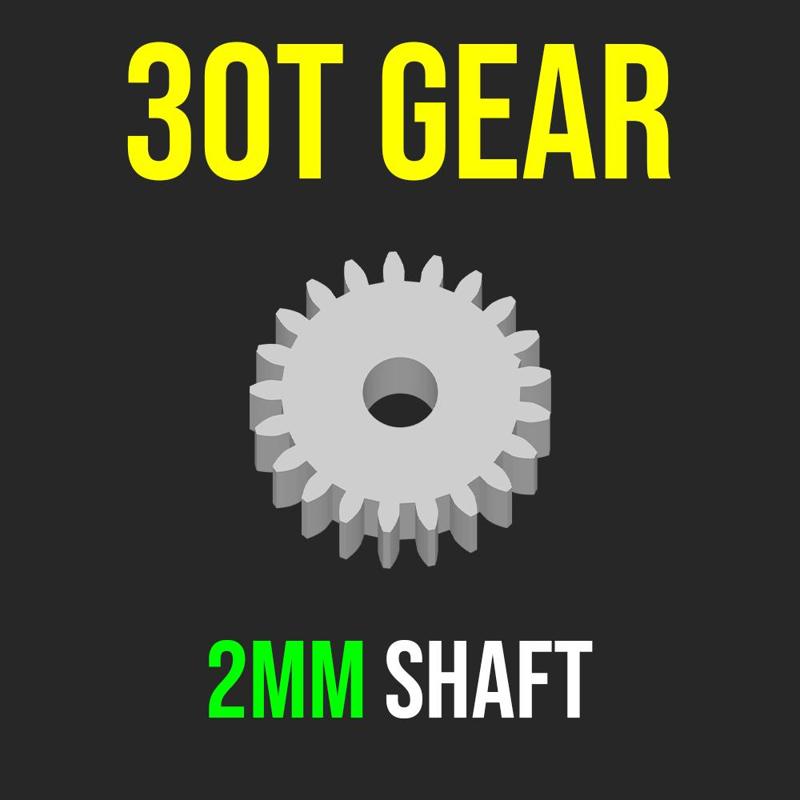 GEAR PINION 30T 2MM SHAFT BRUSHED MOTOR 370 RC CAR CRAWLER