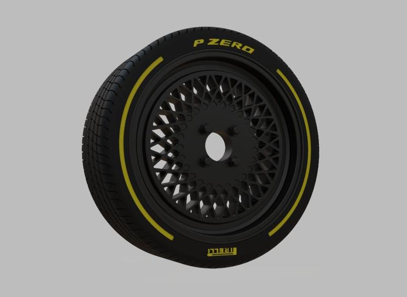 Enkei Classic Series Enkei92 Car Wheel Rim 3D Print