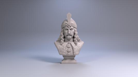 Vlad the Impaler – Bust Sculpture 3D Print Model STL File, Printable Bust