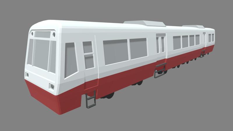 Low Poly Train // Design 01
