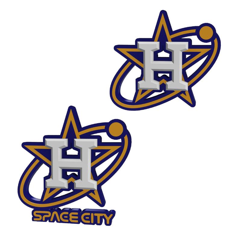 3D MULTICOLOR LOGO/SIGN - Houston Astros City Connect cap logo