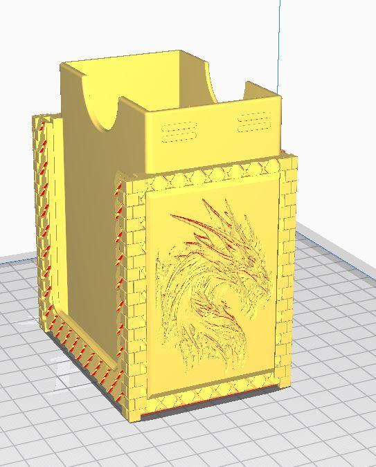 Blitz Deck Box 45mm Plain and Dragonskin