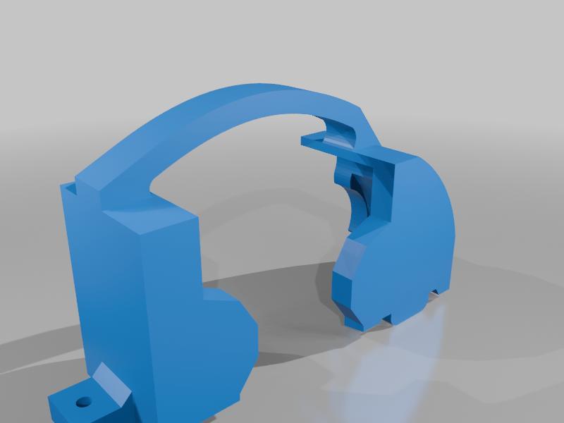 Caster S10B protecting cowl for motor and spur gear.