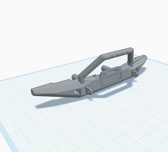 Custom Front Bumper v4 for MN128 MN86 MN86KS MN86K RC Car without hole