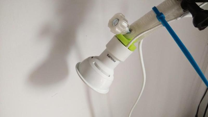 GU10 bulb holder for gopro system. 