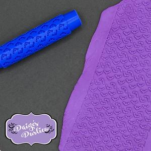 Bats Halloween Spooky Repeating Pattern Texture Roller | Polymer Clay Fondant Cookie Dough Tools | Earring & Jewelry Makers
