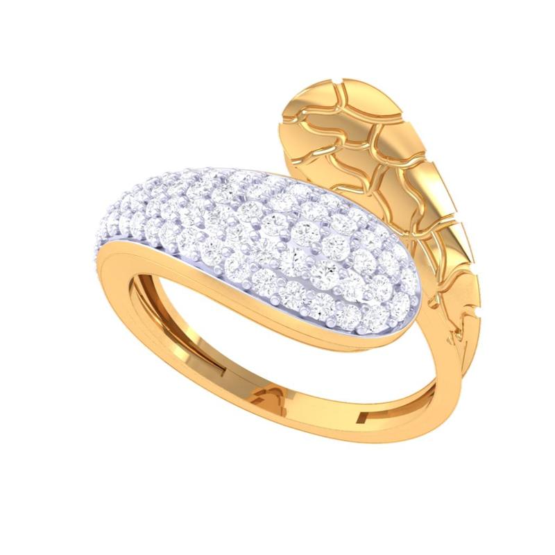Printable 3D jewelry model of Lady diamond ring