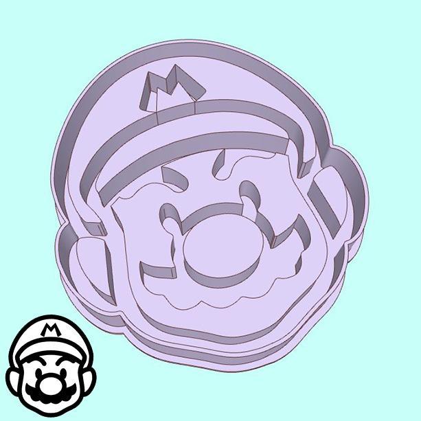 The Super Mario Bros. cookie cutters - Mario's face (style 1)