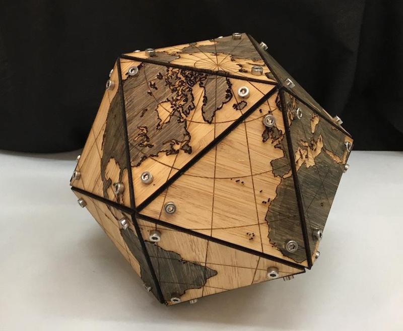 Dymaxion Map (Fuller Projection) in 3D