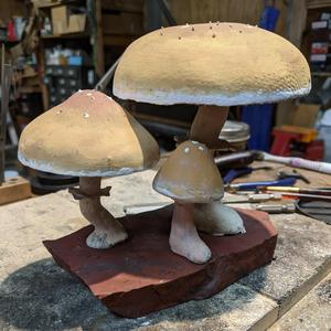 Lifelike Psilocybin Mushroom Set of Three