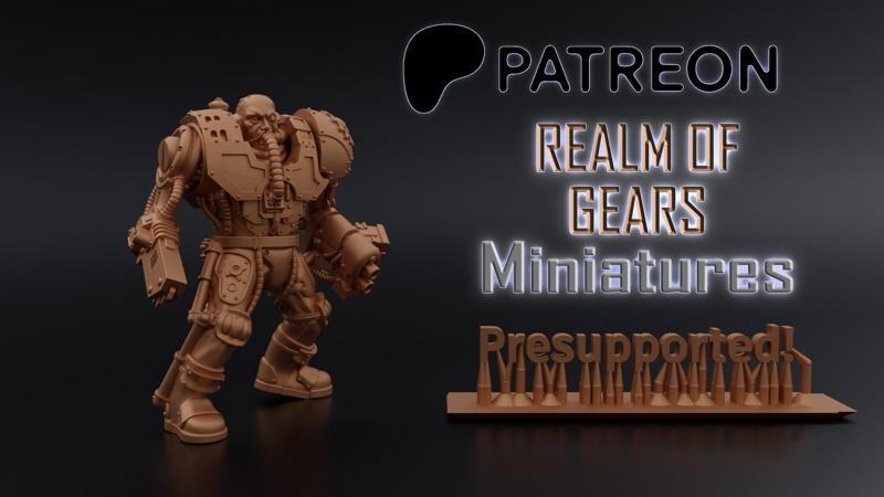 Realm of Gears Miniatures Patreon Januari FREEBY